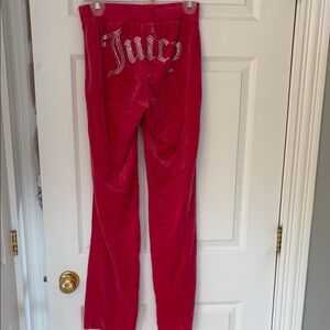 Juicy Couture Pink Velour Trousers